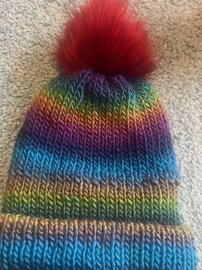 Handmade Adult, Child, Infant Super Soft Beanie with Pom pom