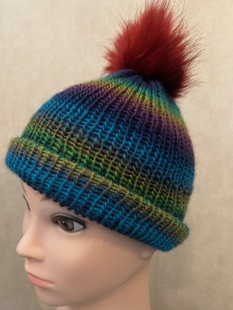 Handmade Adult, Child, Infant Super Soft Beanie with Pom pom