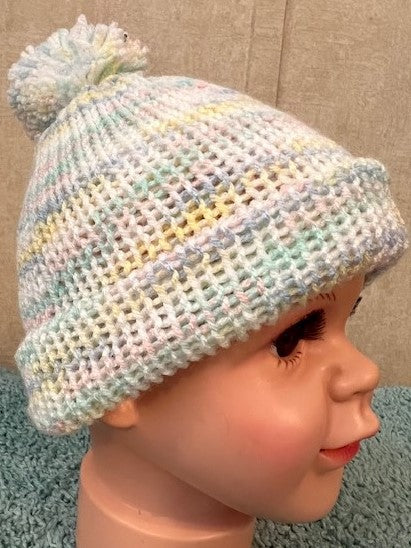 Hand-made Unisex Beanie for Newborn/Infant, Baby shower gift