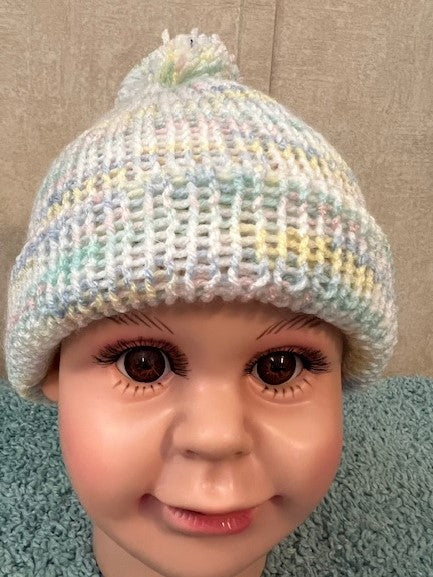 Hand-made Unisex Beanie for Newborn/Infant, Baby shower gift